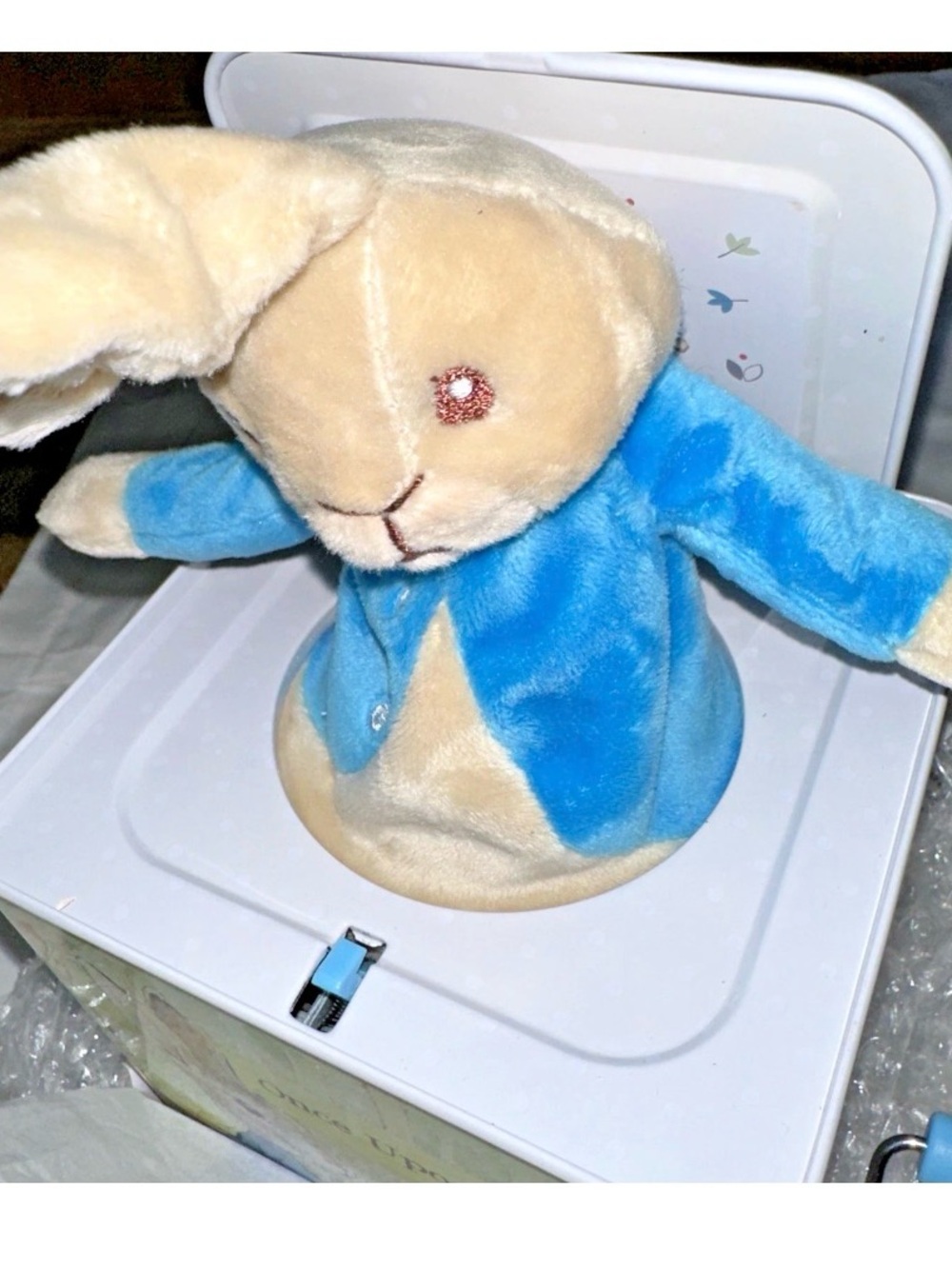 Peter Rabbit Beatrix Potter lot of 3 NEW GUND plush Duck + bunny jack in the box